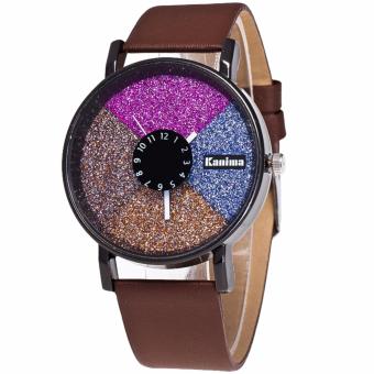 MEGA Bling PU Leather Analog Quartz Lady Watch หรูหราแฟชั่นนาฬิกาข้อมือผู้หญิง รุ่น MG0031 (Brown) MEGA Bling PU Leather Analog Quartz Lady Watch หรูหราแฟชั่นนาฬิกาข้อมือผู้หญิง รุ่น MG0031 (Brown)