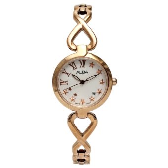 ALBA นาฬิกาข้อมือ สายสแตนเลสสตีล รุ่น AH7A48X - Pink Gold ALBA นาฬิกาข้อมือ สายสแตนเลสสตีล รุ่น AH7A48X - Pink Gold