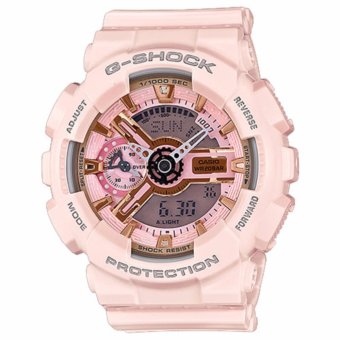 CASIO G-Shock นาฬฺกาข้อมือผู้ชาย สีชมพูอ่อน สายเรซิน รุ่น GMA-S110MP-4A1 CASIO G-Shock นาฬฺกาข้อมือผู้ชาย สีชมพูอ่อน สายเรซิน รุ่น GMA-S110MP-4A1