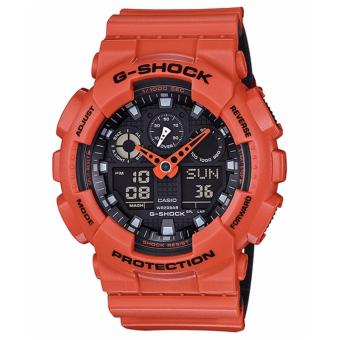 Casio G-Shock นาฬิกาข้อมือรุ่น GA-100L-4ADR - ประกัน CMG 1 ปี Casio G-Shock นาฬิกาข้อมือรุ่น GA-100L-4ADR - ประกัน CMG 1 ปี