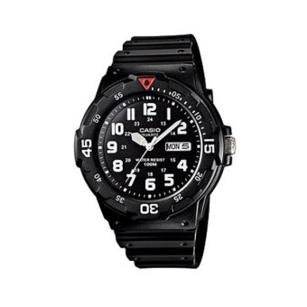 Casio Standard Men นาฬิกาข้อมือผู้ชาย สีดำ สายเรซิ่น รุ่น MRW-200H-1B Casio Standard Men นาฬิกาข้อมือผู้ชาย สีดำ สายเรซิ่น รุ่น MRW-200H-1B