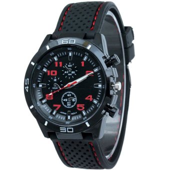 MEGA Sport Quartz Fashion F1 Racing Luxury Watch Military Army Wristwatches หรูหรานาฬิกาข้อมือ สายหนัง กันน้ำ รุ่น MG0017 (Red) MEGA Sport Quartz Fashion F1 Racing Luxury Watch Military Army Wristwatches หรูหรานาฬิกาข้อมือ สายหนัง กันน้ำ รุ่น MG0017 (Red)