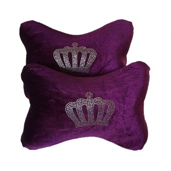 DAD หมอนรองคอกำมะหยี่ (สีม่วง) 2 ใบ DAD หมอนรองคอกำมะหยี่ (สีม่วง) 2 ใบ