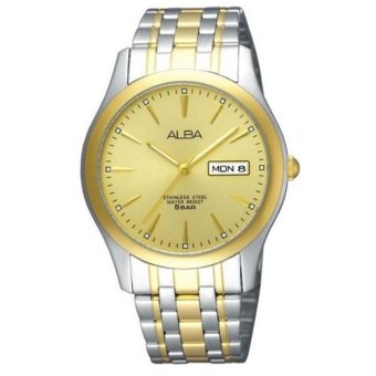 ALBA นาฬิกาข้อมือชาย-Silver/Gold หน้าปัดทอง - AXND48X1 ALBA นาฬิกาข้อมือชาย-Silver/Gold หน้าปัดทอง - AXND48X1