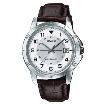 Casio Standard นาฬิกาข้อมือผู้ชาย สายหนัง รุ่น MTP-V008L-7B2UDF (หน้าขาว) Casio Standard นาฬิกาข้อมือผู้ชาย สายหนัง รุ่น MTP-V008L-7B2UDF (หน้าขาว)