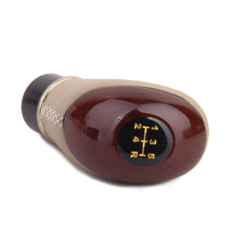 ไม้หนัง Pu ปุ่มคันเกียร์รถ (สีน้ำตาล/สีเบจ) ไม้หนัง Pu ปุ่มคันเกียร์รถ (สีน้ำตาล/สีเบจ)