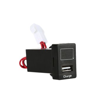แก้ไขส่วนรถ 2.1 amps เสียบพอร์ต usb กับโทรศัพท์มือถือระบบดิจิตอลโวลต์มิเตอร์ชาร์จ led สำหรับ Toyota แก้ไขส่วนรถ 2.1 amps เสียบพอร์ต usb กับโทรศัพท์มือถือระบบดิจิตอลโวลต์มิเตอร์ชาร์จ led สำหรับ Toyota