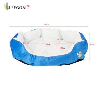 Leegoal เบาะนุ่มสบายขนลูกสุนัขลูกแมวนอนรัง (M น้ำเงิน) Leegoal เบาะนุ่มสบายขนลูกสุนัขลูกแมวนอนรัง (M น้ำเงิน)