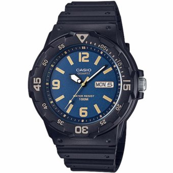 CASIO Standard นาฬิกาข้อมือผู้ชาย สีน้ำเงิน/ทอง รุ่น MRW-200H-2B3VDF CASIO Standard นาฬิกาข้อมือผู้ชาย สีน้ำเงิน/ทอง รุ่น MRW-200H-2B3VDF
