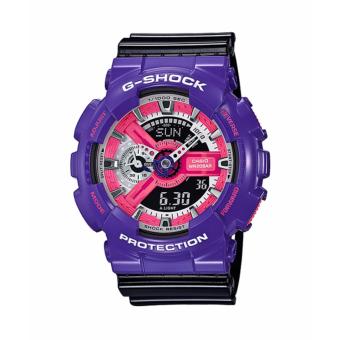 Casio G-Shock นาฬิกาข้อมือผู้ชาย สีม่วง/ดำ สายเรซิ่น รุ่น GA-110NC-6ADR * CMG Casio G-Shock นาฬิกาข้อมือผู้ชาย สีม่วง/ดำ สายเรซิ่น รุ่น GA-110NC-6ADR * CMG