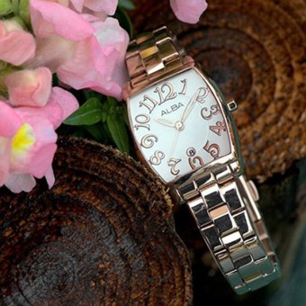 ALBA นาฬิกาข้อมือผู้หญิง สายสแตนเลส Pinkgold รุ่น AH7K84X1 ALBA นาฬิกาข้อมือผู้หญิง สายสแตนเลส Pinkgold รุ่น AH7K84X1
