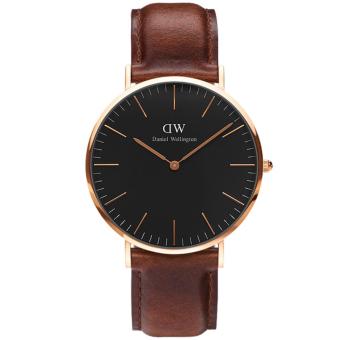 Daniel Wellington DW00100136 Classic Black St Mawes 36mm นาฬิกาข้อมือ แฟชั่น ผู้หญิง สายหนัง สีดำ Women Watch - Black Dial Brown Strap Daniel Wellington DW00100136 Classic Black St Mawes 36mm นาฬิกาข้อมือ แฟชั่น ผู้หญิง สายหนัง สีดำ Women Watch - Black Dial Brown Strap