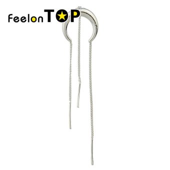 Feelontop พังค์ทองเงินต่างหูปล่อยโซ่ยาว Feelontop พังค์ทองเงินต่างหูปล่อยโซ่ยาว