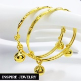 Lazada Thailand - Inspire Jewelry Children’s anklet covered with 100% 24K pure gold. Twin bells engraved with diamond pattern. You can expand the site even more.