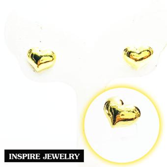 Inspire Jewelry ต่างหูทองรูปหัวใจหุ้มทองแท้ 100% gold plated Inspire Jewelry ต่างหูทองรูปหัวใจหุ้มทองแท้ 100% gold plated