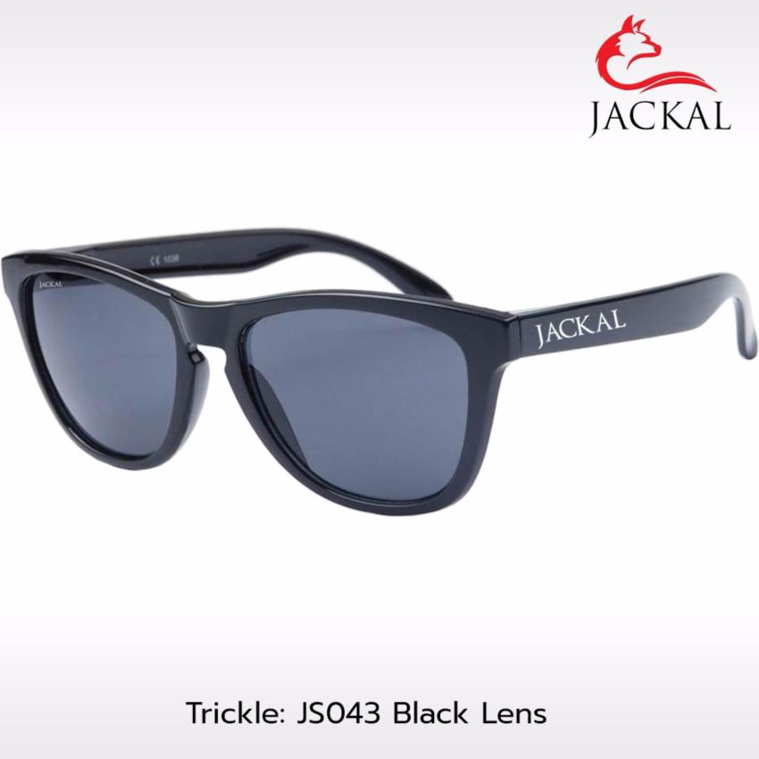 JACKAL SUNGLASSES แว่นตากันแดด รุ่น TRICKLE JS043 (Black Frame / Smoke Lens) ฟรี กระเป๋าแว่นตา+ผ้าเช็ดแว่น