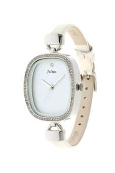 ราคา Julius นาฬิกาสำหรับผู้หญิง สายหนัง รุ่น JA-298 สีขาว
