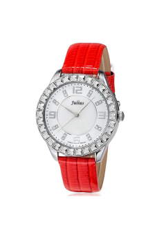 ซื้อ/ขาย Julius นาฬิกาสำหรับผู้หญิง สายหนัง รุ่น JA-379 แดง