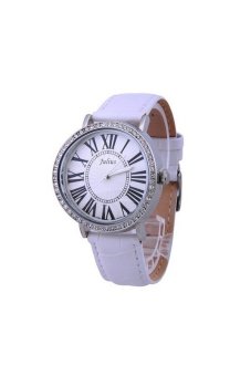 2561 Julius นาฬิกาข้อมือผู้หญิง สายหนัง รุ่น JA-383 สีขาว