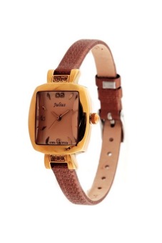 ราคา Julius นาฬิกาสำหรับผู้หญิง สีน้ำตาล สายหนัง รุ่น JA-572