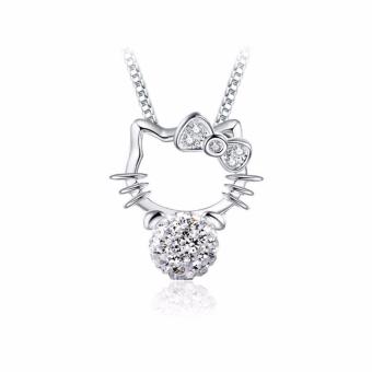 ลดราคา Korea สร้อยคอเงินพร้อมจี้หน้าแมวผูกโบว์ห้อยคริสตัล สนใจซื้อ Korea สร้อยคอเงินพร้อมจี้หน้าแมวผูกโบว์ห้อยคริสตัล