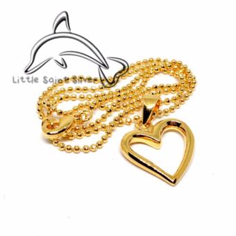 Little Saint Silver.สร้อยคอ พร้อมจี้ทองเหลืองหุ้มทอง รูปหัวใจ Little Saint Silver.สร้อยคอ พร้อมจี้ทองเหลืองหุ้มทอง รูปหัวใจ