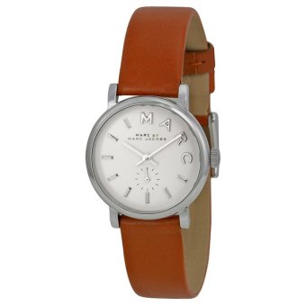 ประเทศไทย Marc by Marc Jacobs Women s MBM1270 Baker Stainless Steel Watch with Brown Leather Band
