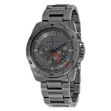 เช็คราคานาฬิกาข้อมือผู้ชาย Michael Kors Brecken Chronograph Black Dial Stainless Steel Mens Watch