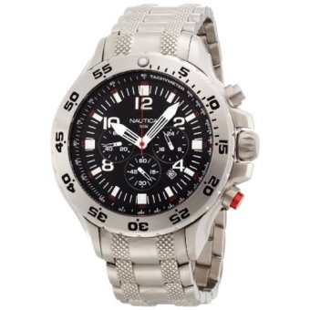 ประเทศไทย Nautica Men s N19508G NST Stainless Steel Watch (Silver)