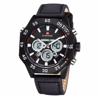 ราคา NAVIFORCE นาฬิกาข้อมือผู้ชาย สายหนัง NF9043M สีดำ