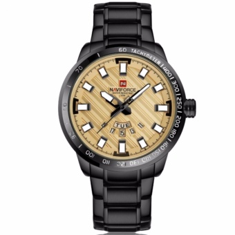 2561 NAVIFORCE นาฬิกาข้อมือชาย รุ่น NF9090 หน้าปัด ROSE GOLD เรือนดำ