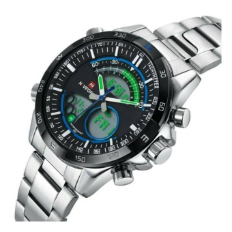 ประเทศไทย NAVIFORCE WATCH นาฬิกาข้อมือผู้ชาย เครื่องญี่ปุ่น กันน้ำ100% สายแสตนเลสแท้ รุ่น NF9031WBLL