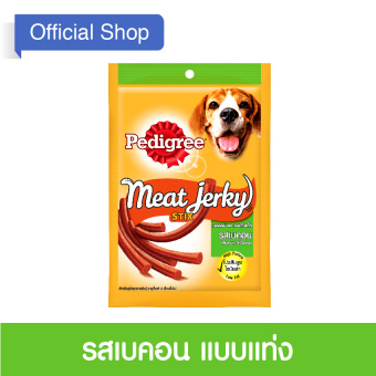 PEDIGREE® Dog Snack Meat Jerky Stix Bacon Flavour เพดดิกรี®ขนมสุนัข มีทเจอร์กี้ สติ๊ก รสเบคอน 60กรัม 1 ถุง PEDIGREE® Dog Snack Meat Jerky Stix Bacon Flavour เพดดิกรี®ขนมสุนัข มีทเจอร์กี้ สติ๊ก รสเบคอน 60กรัม 1 ถุง
