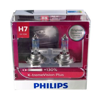Philips หลอดไฟ หน้า รถยนต์ H7 รุ่น X-TREME Vision Plus Upgrade Philips หลอดไฟ หน้า รถยนต์ H7 รุ่น X-TREME Vision Plus Upgrade