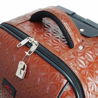 POLO กระเป๋าเดินทาง ล้อลาก เซ็ทคู่ 20 นิ้ว/14 นิ้ว รุ่น DIAMOND DBR001 (Brown)