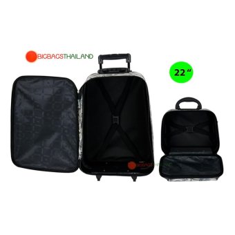 Polo กระเป๋าเดินทาง ล้อลาก 22/12 นิ้ว เซ็ตคู่ รุ่น Rose TK1001EF (Grey)