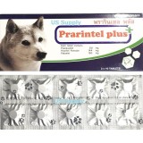 Prarintel Plus Dog (แผง 10 เม็ด)  ยาถ่ายพยาธิสุนัข ถ่ายพยาธิรวม ตัวกลม พยาธิตัวตืด แซ่ม้า EXP: 07/2021 +ส่ง Kerry+ ไม่มีกล่อง