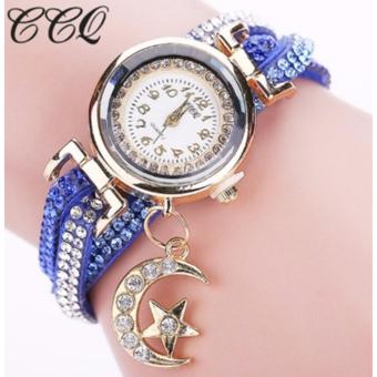 ซื้อ/ขาย นาฬิกาแฟชั่น สีน้ำเงิน สายและหน้าปัดประดับด้วย หิน เรนสโตน