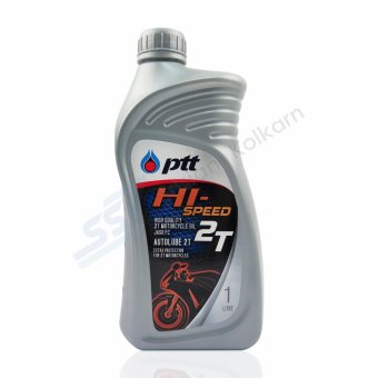 PTT น้ำมันเครื่องมอเตอร์ไซค์ 2T PTT Hi Speed 1ลิตร PTT น้ำมันเครื่องมอเตอร์ไซค์ 2T PTT Hi Speed 1ลิตร