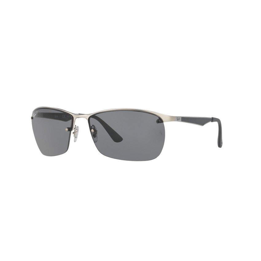 Ray-Ban แว่นกันแดด รุ่น - RB3550 - Matte Silver (019/81) Size 64 Polar Grey