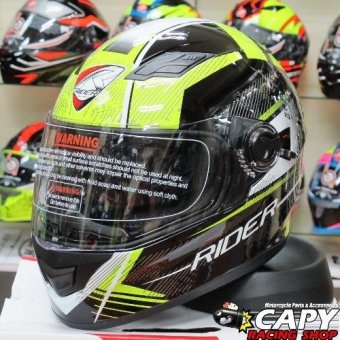 ขอเสนอ Rider helmet หมวกกันน็อค Rider Viper Beat สีดำ-เหลืองสะท้อนแสงBlack-Fluorecent (Big Bike and motorcycle Helmet) ต้องการขาย Rider helmet หมวกกันน็อค Rider Viper Beat สีดำ-เหลืองสะท้อนแสงBlack-Fluorecent (Big Bike and motorcycle Helmet)