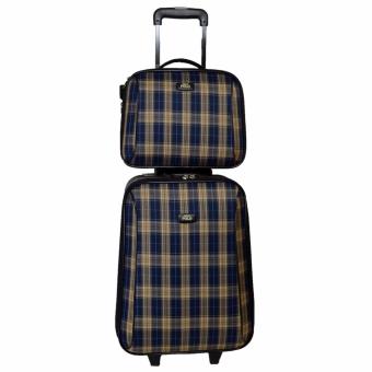 Romar Polo กระเป๋าเดินทาง 20/14 นิ้ว เซ็ทคู่ Code 373-8 Scott (Blue/Cream)