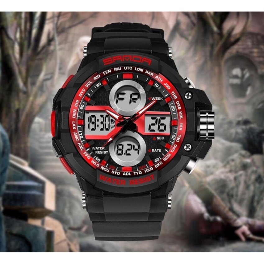 Sevenlight นาฬิกาข้อมือผู้หญิง ร่น GP9217 (Black/Red) Sevenlight นาฬิกาข้อมือผู้หญิง ร่น GP9217 (Black/Red)