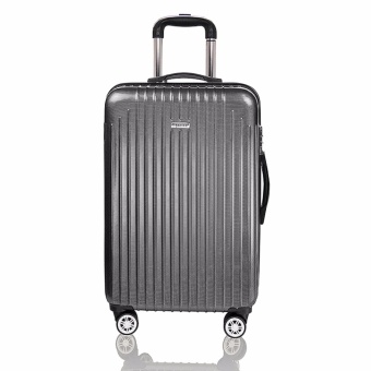 Sharton กระเป๋าเดินทาง 20 นิ้ว 8 ล้อคู่ 360 ํแบบซิปขยาย Polycarbonate รุ่น World Classsic PC83020 (Black)