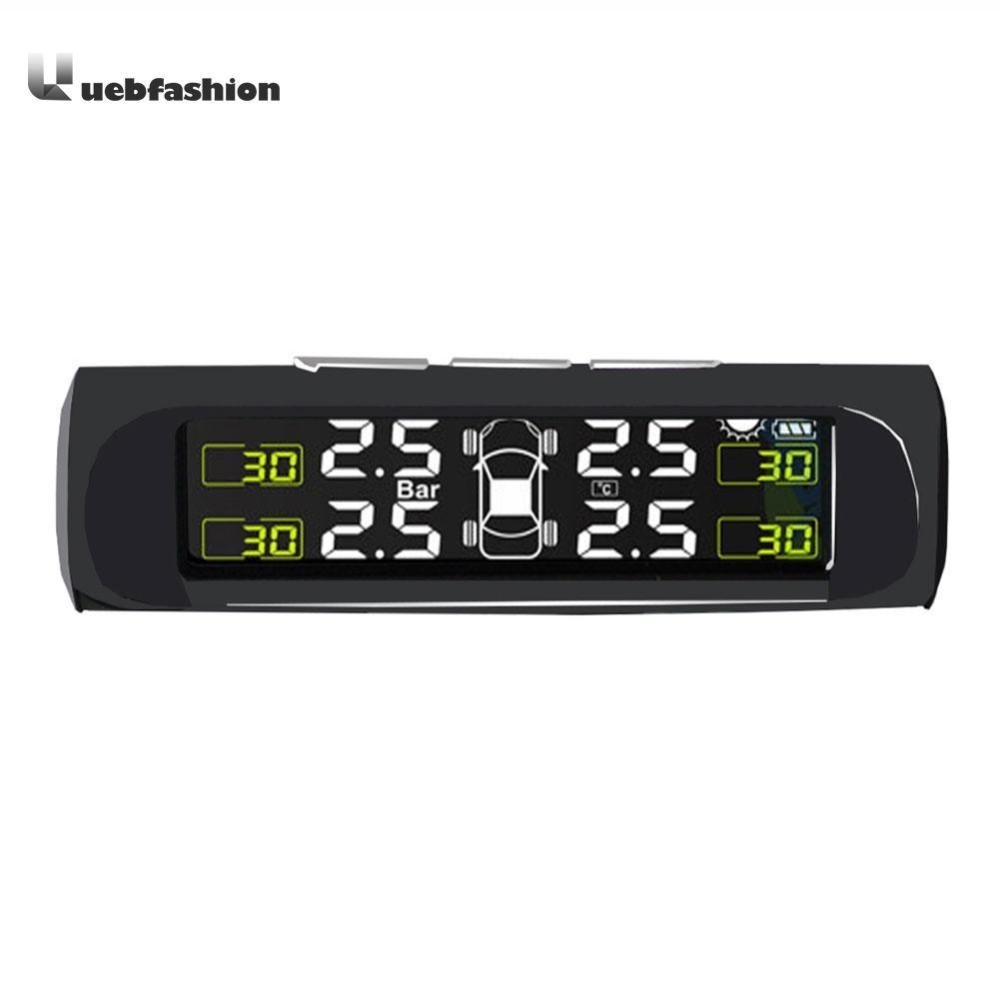 [uebfashion] รถขับเคลื่อนพลังงานแสงอาทิตย์แรงดันยาง TMPS ระบบควบคุม 4 เซ็นเซอร์ภายนอก - INTL