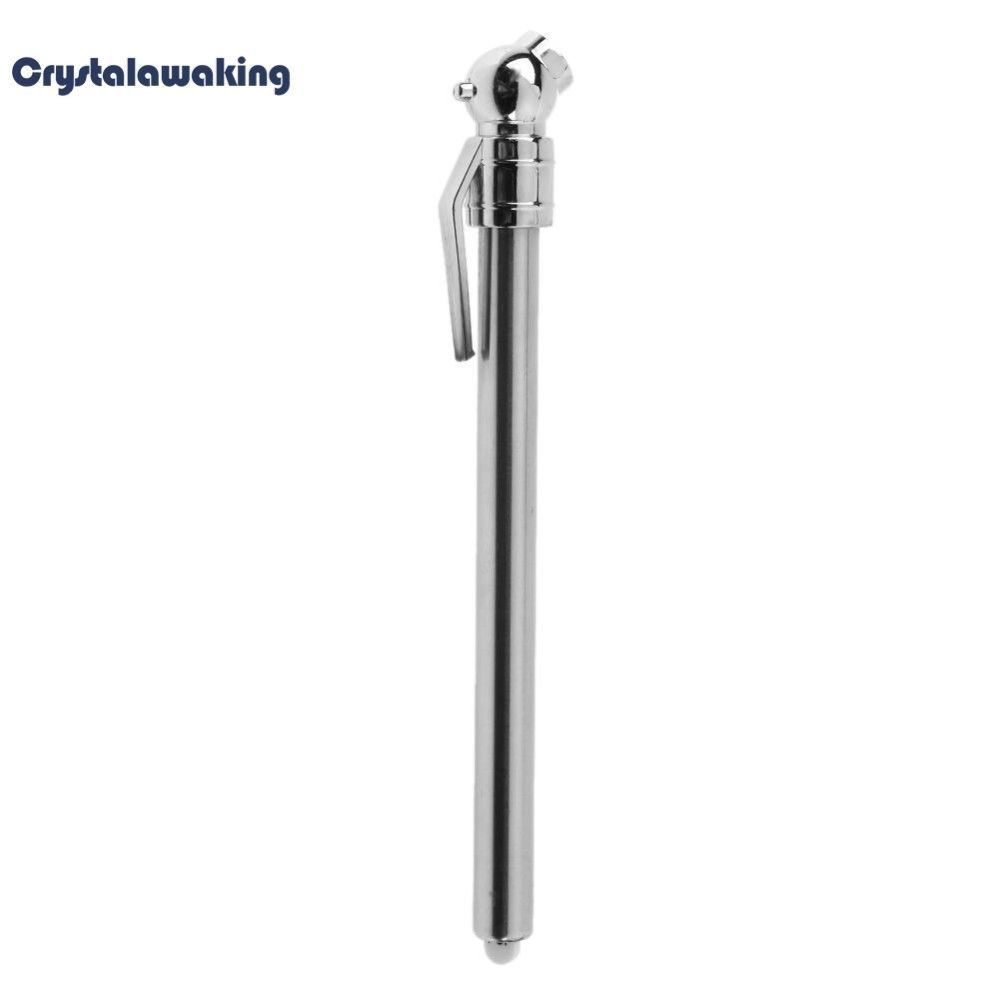 ปากกาสแตนเลสสตีลรูปรถยนต์พาหนะยาง Air ทดสอบความดันมาตรวัดมิเตอร์ (Silver) - INTL