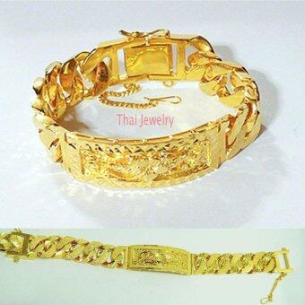 Thai Jewelry สร้อยข้อมือทองคำ เลส ลายดอกไม้ งานทองไมครอน ชุบด้วยเศษทองคำแท้ 96.5 % น้ำหนัก 5 บาท ความยาว 7.5 นิ้ว Thai Jewelry สร้อยข้อมือทองคำ เลส ลายดอกไม้ งานทองไมครอน ชุบด้วยเศษทองคำแท้ 96.5 % น้ำหนัก 5 บาท ความยาว 7.5 นิ้ว