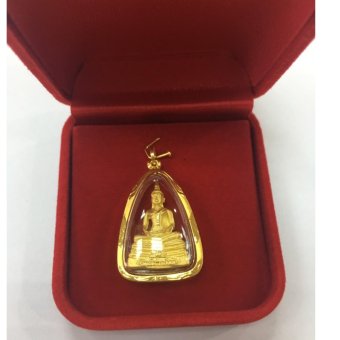 The frame จี้พระหลวงพ่อโสธรปางสมาธิ เลี่ยมกรอบทอง 75 % The frame จี้พระหลวงพ่อโสธรปางสมาธิ เลี่ยมกรอบทอง 75 %