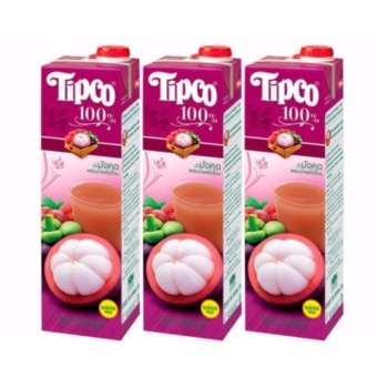 TIPCO ทิปโก้ น้ำมังคุดผสมน้ำผลไม้รวม 100% 1000 มล. (แพ็ค 3 กล่อง)(4) แสดงความคิดเห็น