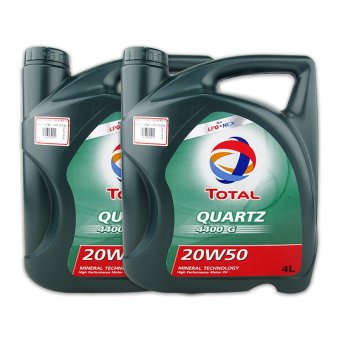 TOTAL น้ำมันเครื่อง QUARTZ 4400G 20W50 4 ลิตรสำหรับเครื่องยนต์เบนซิน / LPG / NGV / CNG (2 แกลลอน) TOTAL น้ำมันเครื่อง QUARTZ 4400G 20W50 4 ลิตรสำหรับเครื่องยนต์เบนซิน / LPG / NGV / CNG (2 แกลลอน)